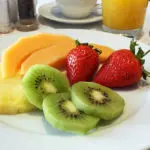 Fresh fruit.