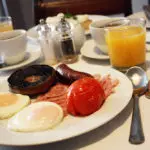Cooked breakfast at Ogilvy House.